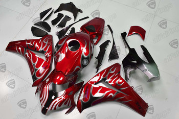 2008 2009 2010 2011 CBR1000RR candy red fairing gray flame