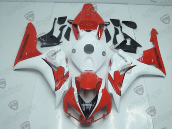 HONDA CBR1000RR Fireblade 2006 2007 custom cowling orange/white