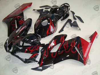 2004 2005 HONDA CBR1000RR Fireblade red flame fairing kits