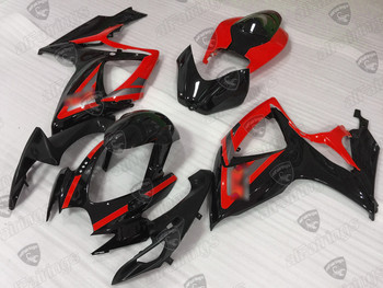 2006 2007 Suzuki GSXR600/750 red/black fairings