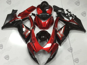 2006 2007 Suzuki GSXR600/750 bodywork red and black