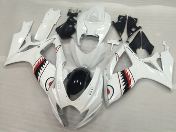 2006 2007 Suzuki GSXR600/750 gloss white fairings