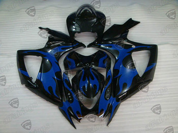 2006 2007 Suzuki GSXR600/750 blue flame fairings