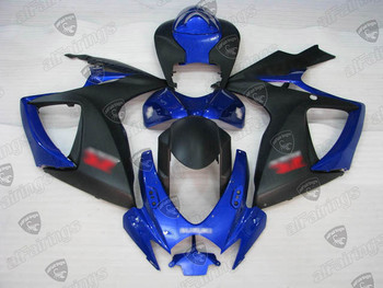 2006 2007 Suzuki GSXR600/750 blue and black fairing kits