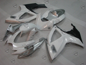 2006 2007 Suzuki GSXR600/750 white/black fairing kit