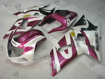 2001 2002 2003 GSXR 600 2000 2001 2002 2003 GSXR 750 pink/white fairing kits