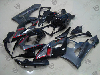 2005 2006 Suzuki GSXR 1000 K5 K6 gray/black fairings