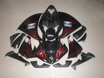 2009 2010 2011 Yamaha YZF-R1 red flame fairing kits