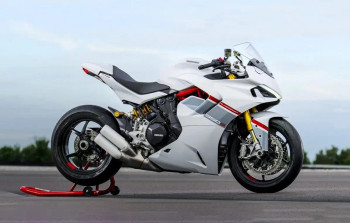 Ducati SuperSport 950/950S OEM fairings pearl white with red stripes