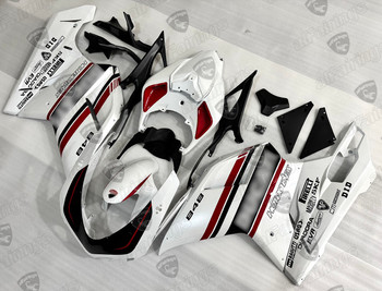 Ducati 848 EVO 1098 1198 matte pearl white fairing kit