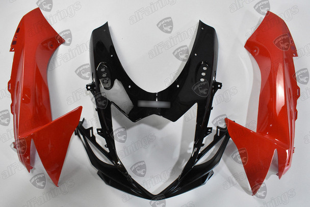 Suzuki GSX-R600 GSX-R750 front upper fairing black and red