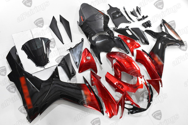 Suzuki GSX-R600/750 plastic kit red and black
