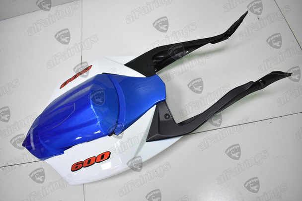 2008 2009 2010 Suzuki GSXR 600/750 back seat fairing white and blue