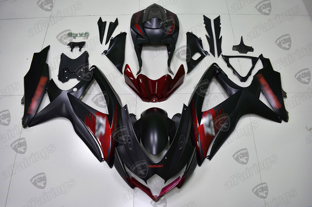 2008 2009 2010 gsxr 600/750 metallic matte black bodywork