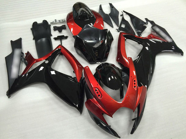 2006 2007 Suzuki GSXR 600/750 body kit red and black