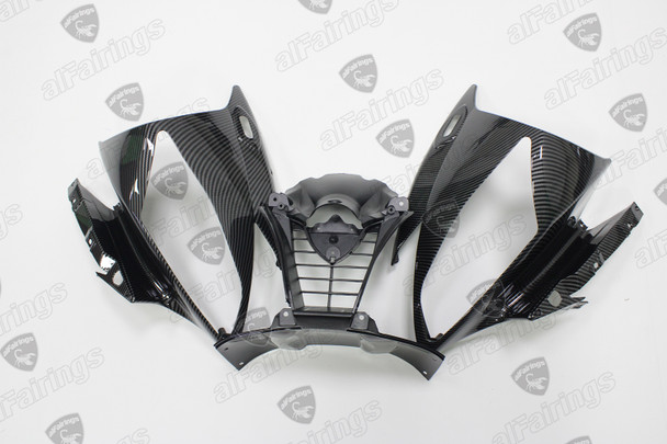 2006 2007 Yamaha YZF R6 Carbon Fiber headlight fairing, 2006 2007 Yamaha YZF R6 Carbon Fiber front upper fairing