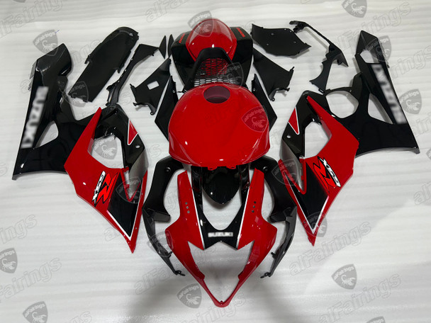 2005 2006 Suzuki GSXR1000 K5 K6 original replica fairing red_black