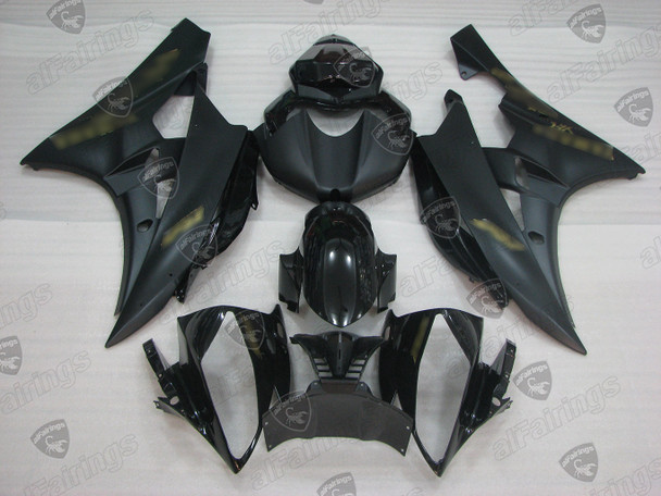 2006 2007 Yamaha YZF-R6 black bodywork