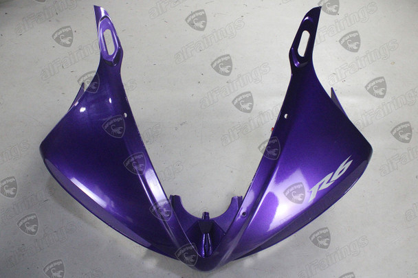 2003 2004 2005 Yamaha YZF R6 / 2006 2007 2008 2009 Yamaha YZF R6S purple front upper cowl