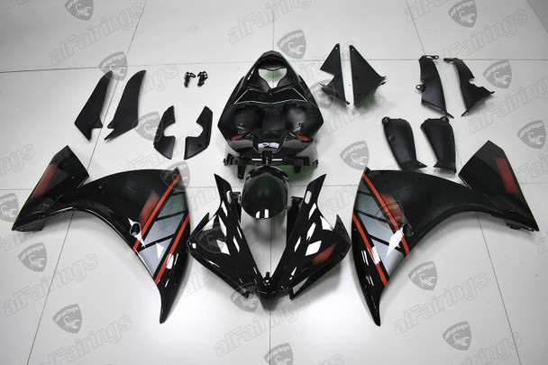 2009 2010 2011 Yamaha YZF R1 black bodywork