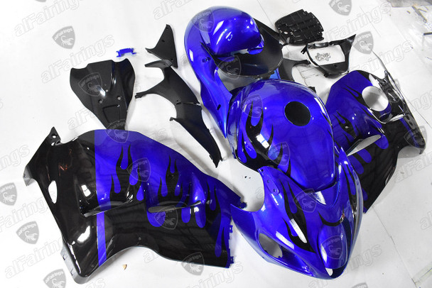 Suzuki Hayabusa GSXR1300 bodywork blue/black flame