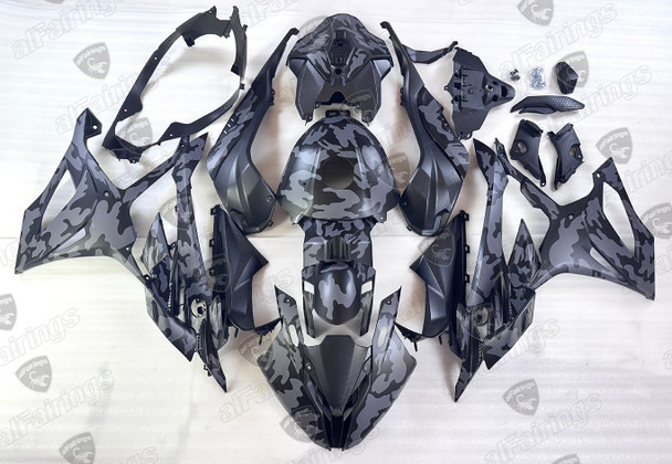 2023 2024 BMW S1000RR PH4 Camouflage bodywork matte black_matte gray 2023 2024 BMW S1000RR PH4 Camouflage bodywork matte black_matte gray