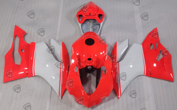 Ducati 899 1199 Panigale fluorescent red_pearl white bodywork Ducati 899 1199 Panigale fluorescent red_pearl white bodywork