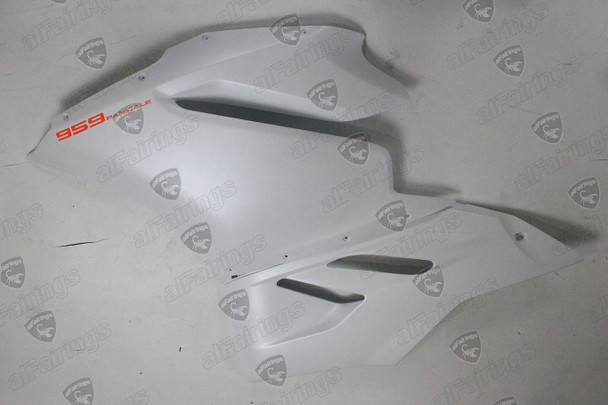 Ducati 899 1199 Panigale pearl matte white plastic kit