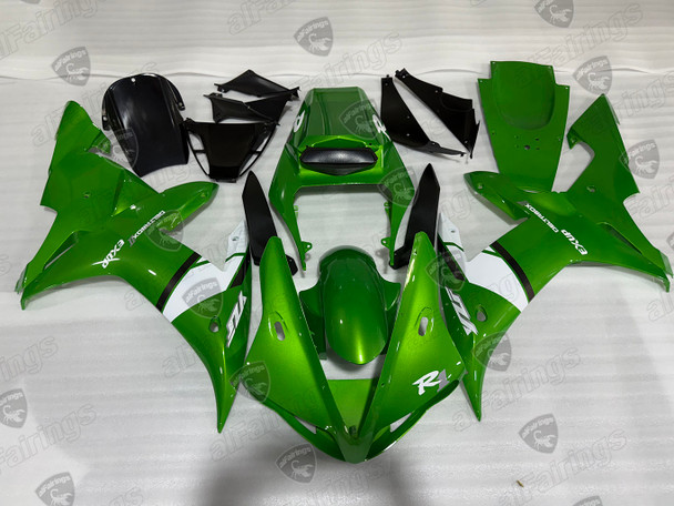 2002 2003 Yamaha YZF-R1 candy apple green bodywork