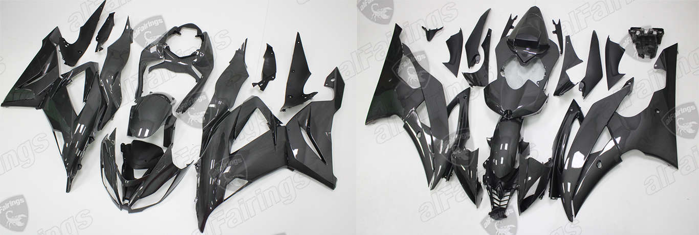 Motorcycle carbon fiber look fairings