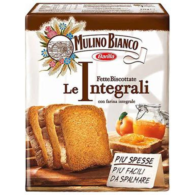 Fette Biscottate Whole Wheat Integrali  315gr/11.1oz