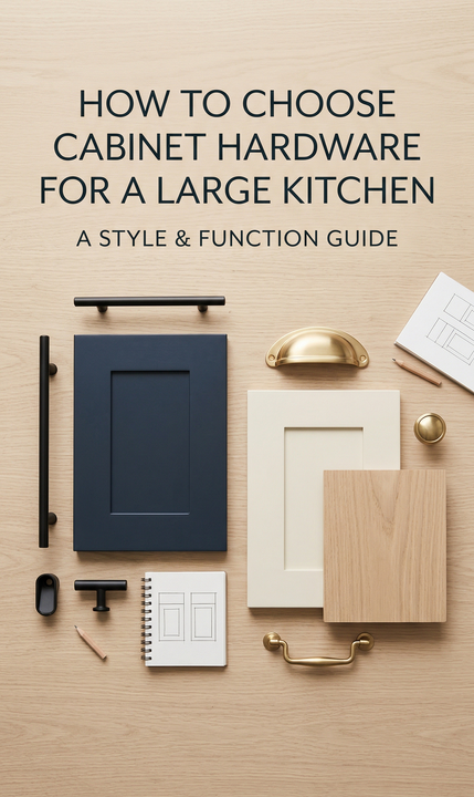 How to Choose Cabinet Hardware for a Large Kitchen