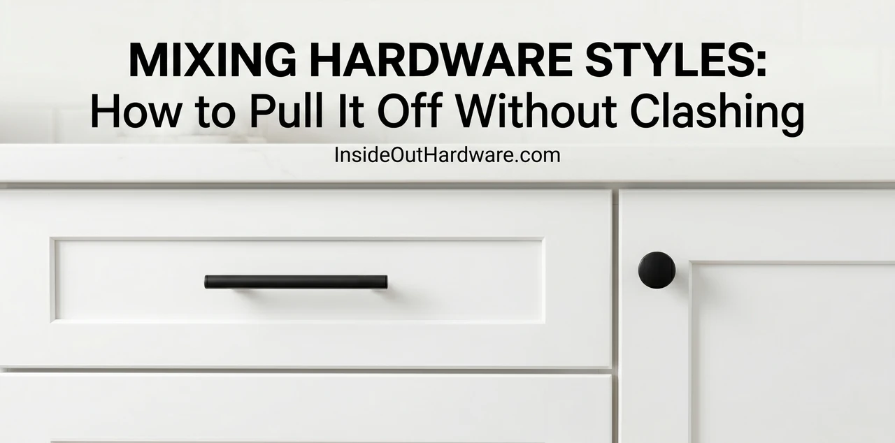 Mixing Cabinet Hardware Styles: How to Mix Knobs and Pulls Without Clashing
