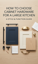 How to Choose Cabinet Hardware for a Large Kitchen