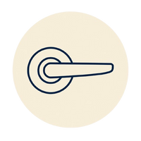 Cabinet and door hardware