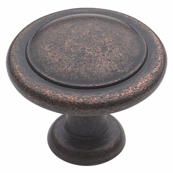 Amerock BP1387-RBZ Reflections Rustic Bronze Round Cabinet Knob