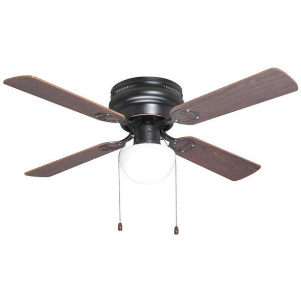 42" Hugger Ceiling Fan w/ Light Kit : 23-8199