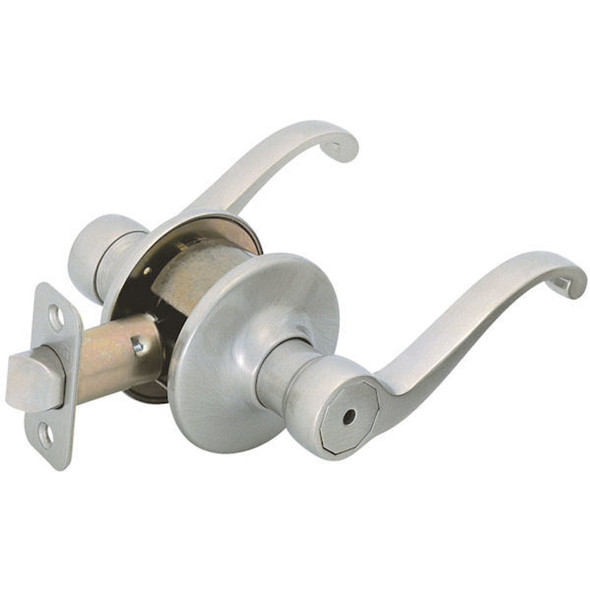 Designers Impressions Richmond Design Satin Nickel Privacy Door Lever: 22-8166