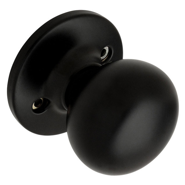 Designers Impressions Bedford Design Black Dummy Door Knob: 55-1651