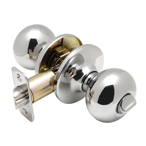Designers Impressions Bedford Design Polished Chrome Privacy Door Knob: 88-1666