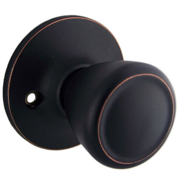 Designers Impressions Salem Design Oil Rubbed Bronze Dummy Door Knob: 33-2451