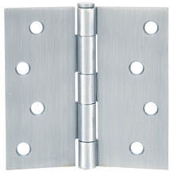 Cosmas Satin Nickel Door Hinge 4" with Square Corners: 37687