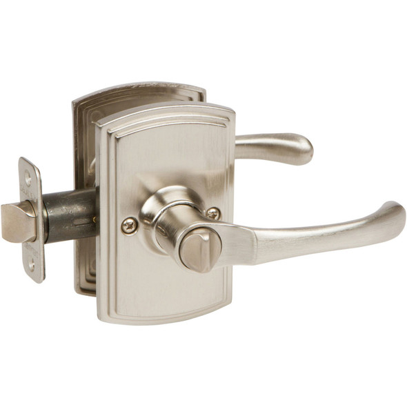 Delaney Artino Design Satin Nickel Privacy Door Lever (Bed & Bath): 502T-AR-US15