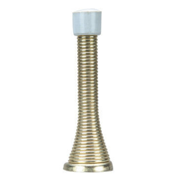 Polished Brass Spring Door Stop