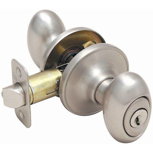 Designers Impressions Somerset Design Satin Nickel Entry Door Knob: 22-2600