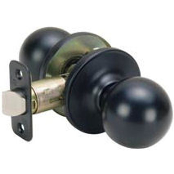 Designers Impressions Ashland Design Black Passage Door Knob: 55-2177