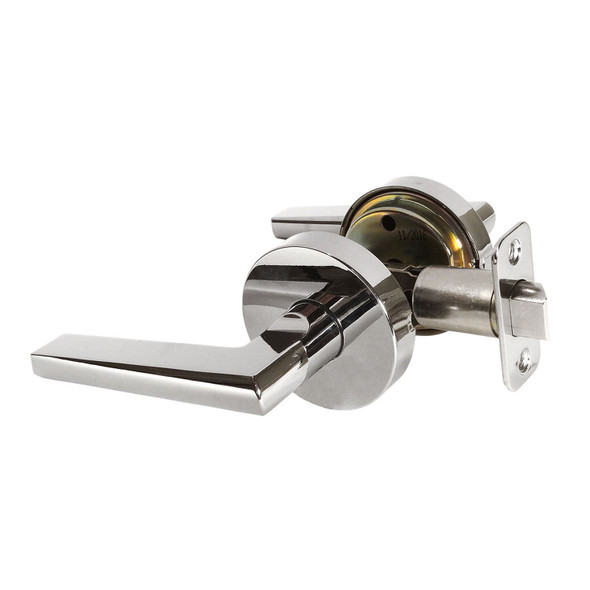 Designers Impressions Madison Design Polished Chrome Passage Door Lever