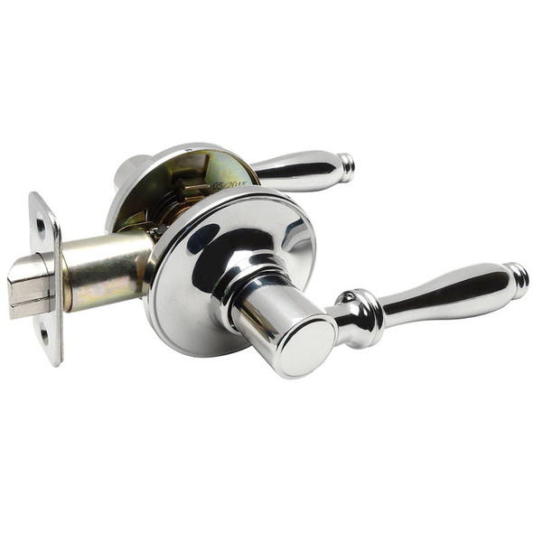 Designers Impressions Villa Design Polished Chrome Passage Door Lever: 88-5977