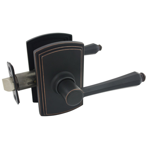 Delaney Florini Design Oil Rubbed Bronze Passage Door Lever (Hall & Closet): 501T-FL-US10