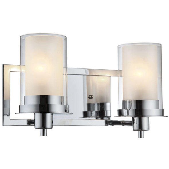 Juno Chrome 2 Light Wall Sconce / Bathroom Fixture: 73468